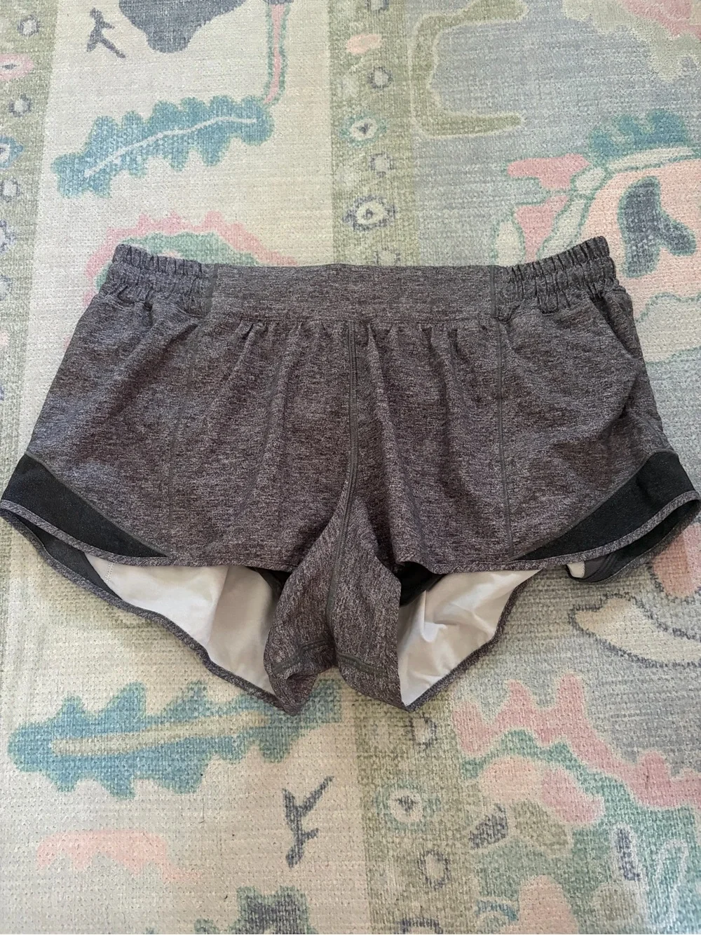 lululemon athletica Dark Gray Heather Athletic Running Shorts